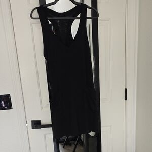BECCA  Black Sleeveless Cover Up Sz Lg Nwt